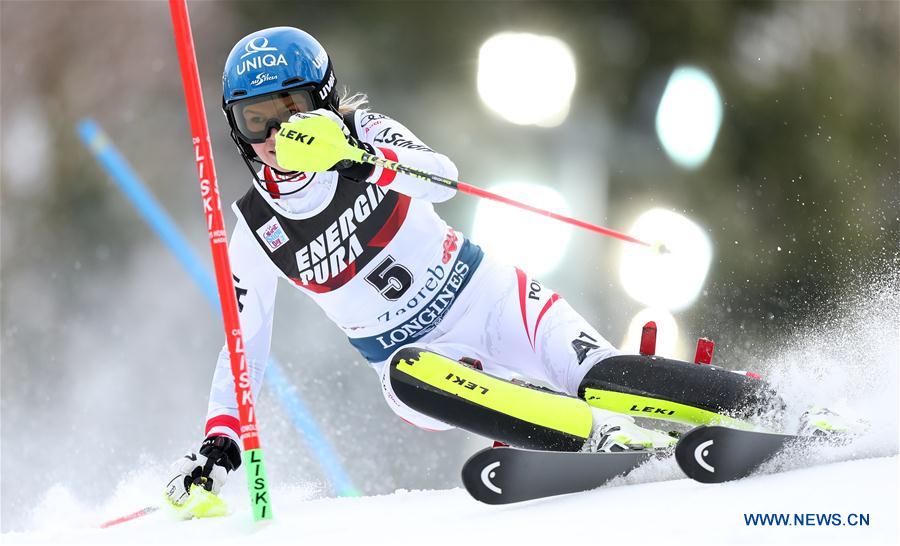 (SP)CROATIA-ZAGREB-SKIING-FIS WORLD CUP-ALPINE SKIING LADIES' SLALOM