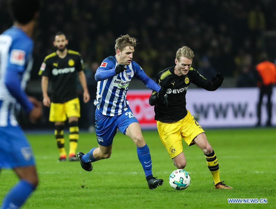 (SP)GERMANY-BERLIN-SOCCER-BUNDESLIGA-HERTHA BSC VS DORTMUND 