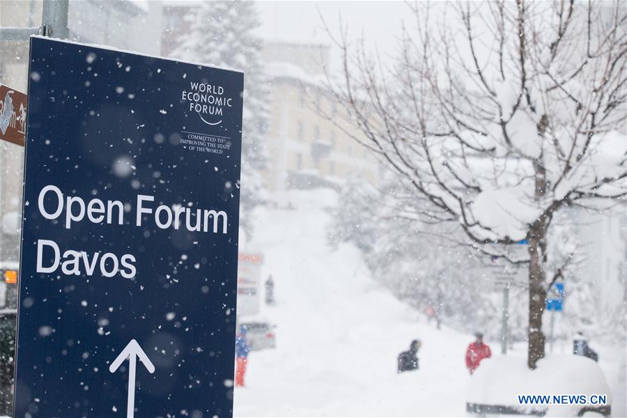 SWITZERLAND-DAVOS-WEF-SNOW