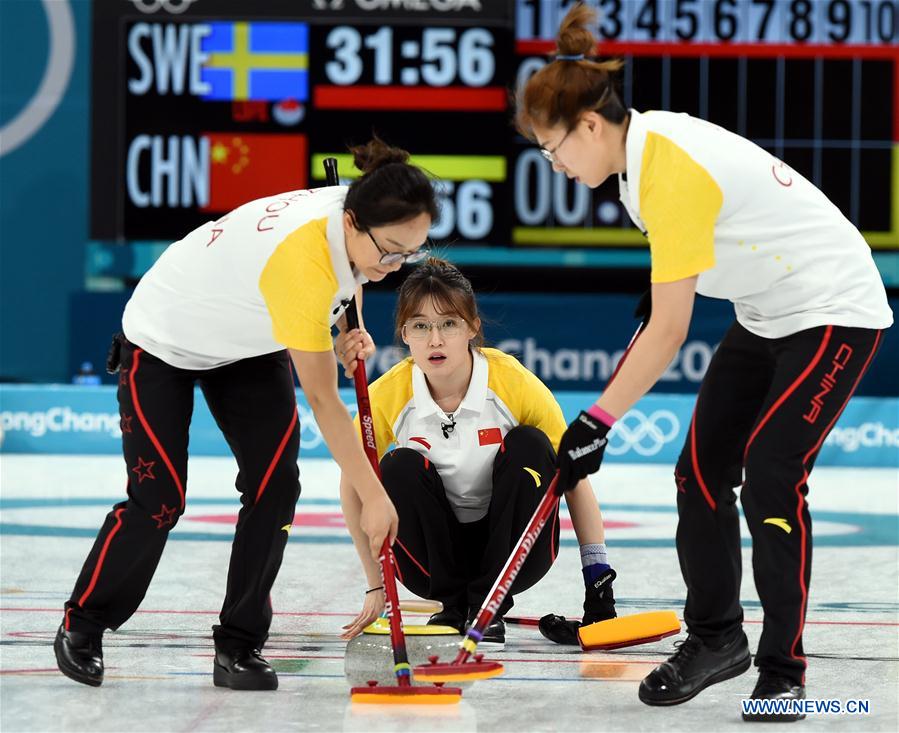 (SP)OLY-SOUTH KOREA-PYEONGCHANG-CURLING-WOMEN'S ROUND ROBIN-CHN VS SWE