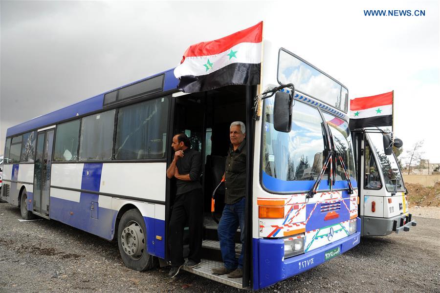 SYRIA-DAMASCUS-COUNTRYSIDE-HUMANITARIAN-CROSSING