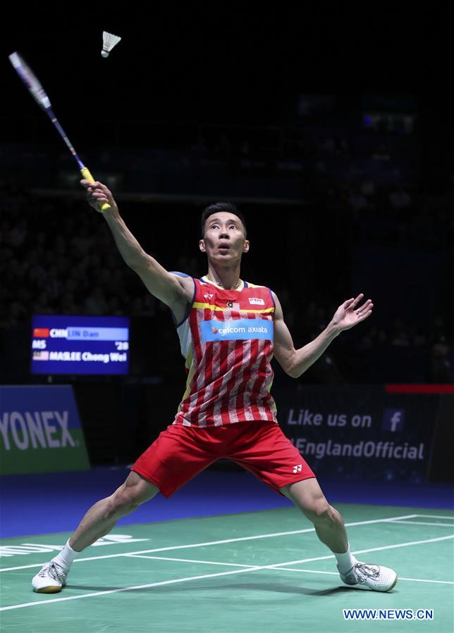 (SP)BRITAIN-BIRMINGHAM-BADMINTON-ALL ENGLAND OPEN 2018-LIN VS LEE