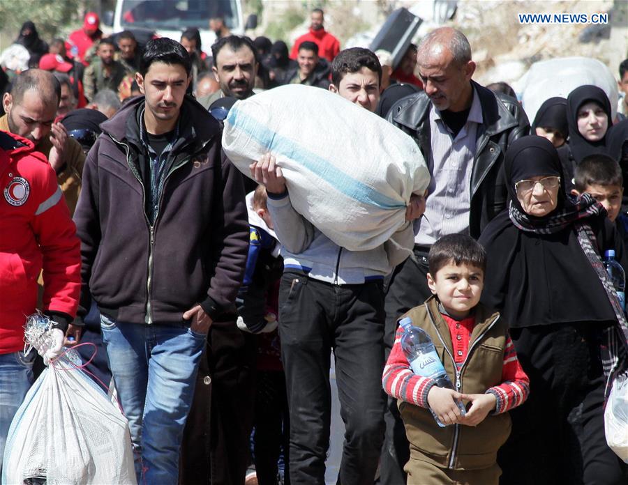 SYRIA-DAMASCUS-CIVILIANS-EVACUATION-EASTERN GHOUTA