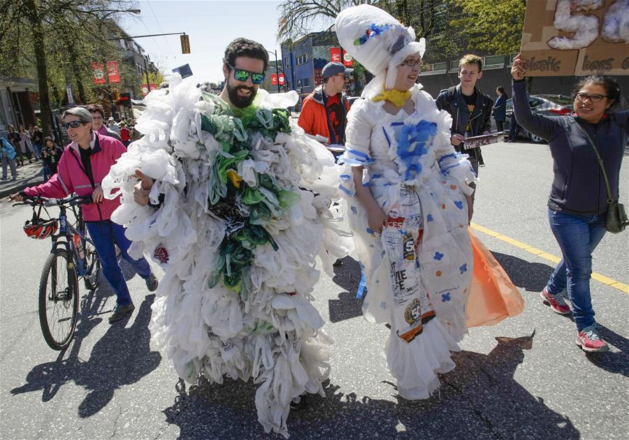 CANADA-VANCOUVER-EARTH DAY-PARADE