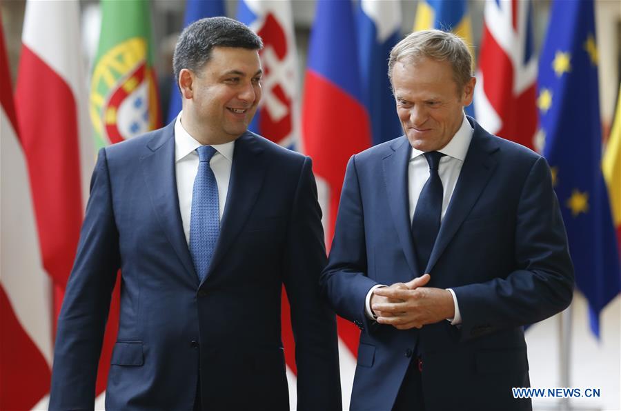 BELGIUM-BRUSSELS-EU-UKRAINE-GROYSMAN-VISIT