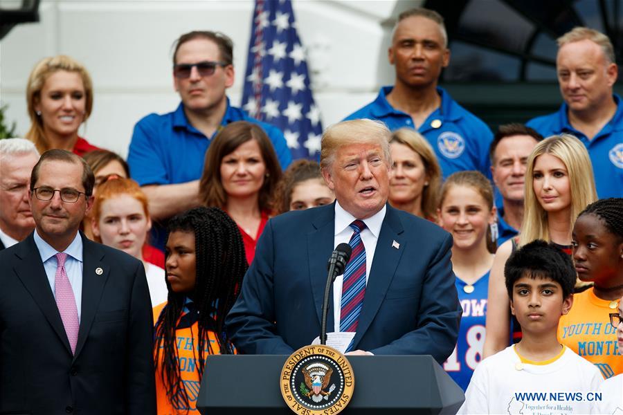 U.S.-WASHINGTON D.C.-TRUMP-WHITE HOUSE-SPORTS AND FITNESS DAY