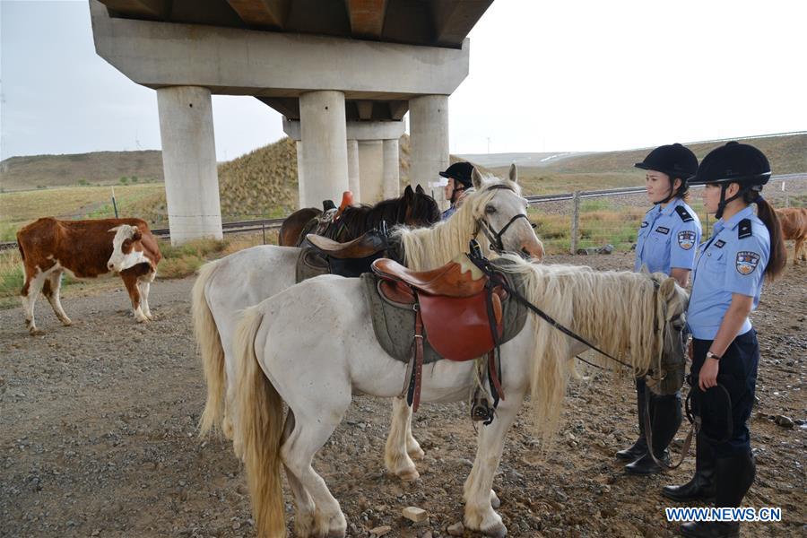 CHINA-INNER MONGOLIA-RAILROAD-MOUNTED POLICE (CN)