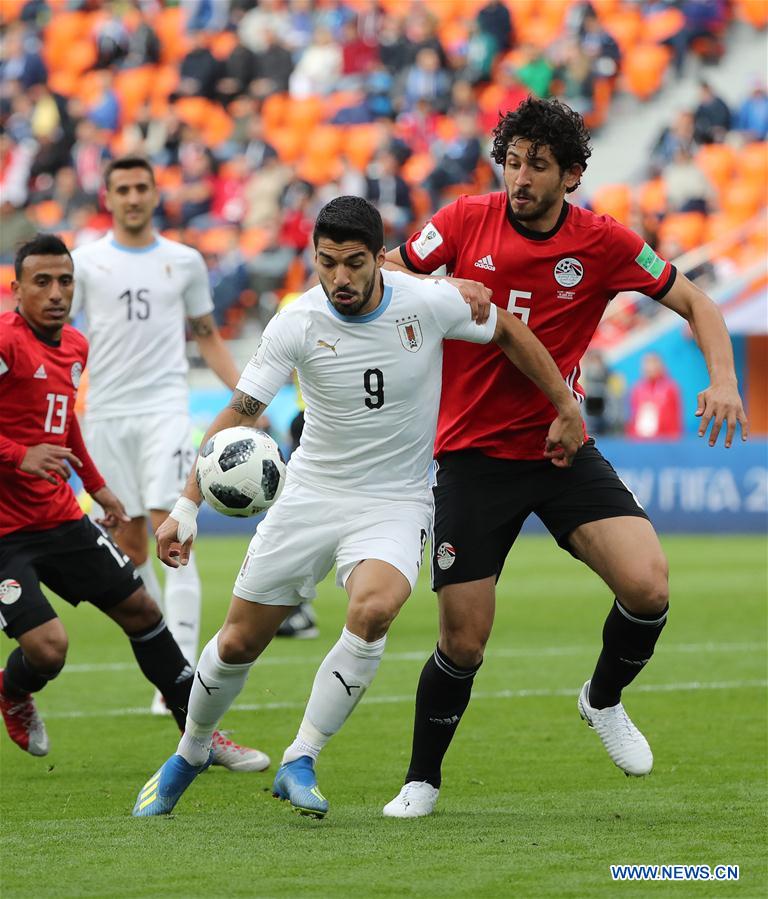 (SP)RUSSIA-YEKATERINBURG-2018 WORLD CUP-GROUP A-EGYPT VS URUGUAY