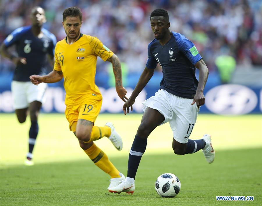 (SP)RUSSIA-KAZAN-2018 WORLD CUP-GROUP C-FRANCE VS AUSTRALIA