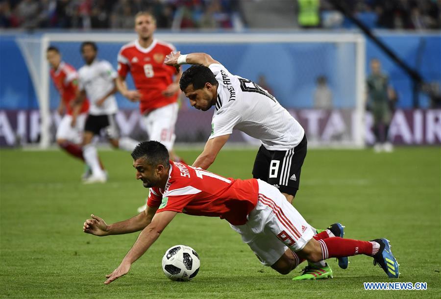 (SP)RUSSIA-SAINT PETERSBURG-2018 WORLD CUP-GROUP A-RUSSIA VS EGYPT