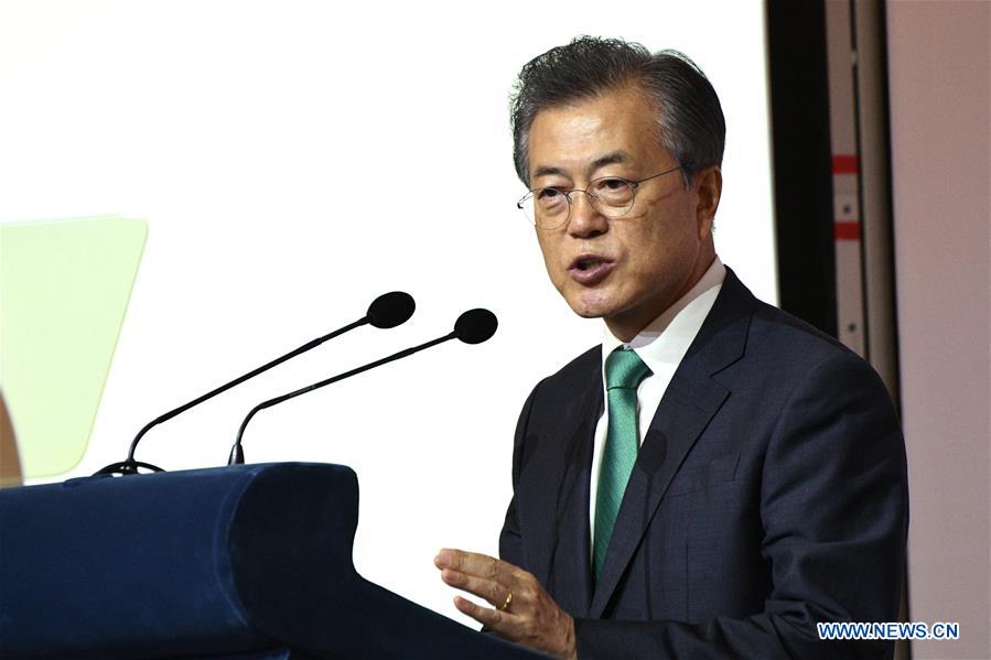 SINGAPORE-LECTURE-SOUTH KOREA-PRESIDENT