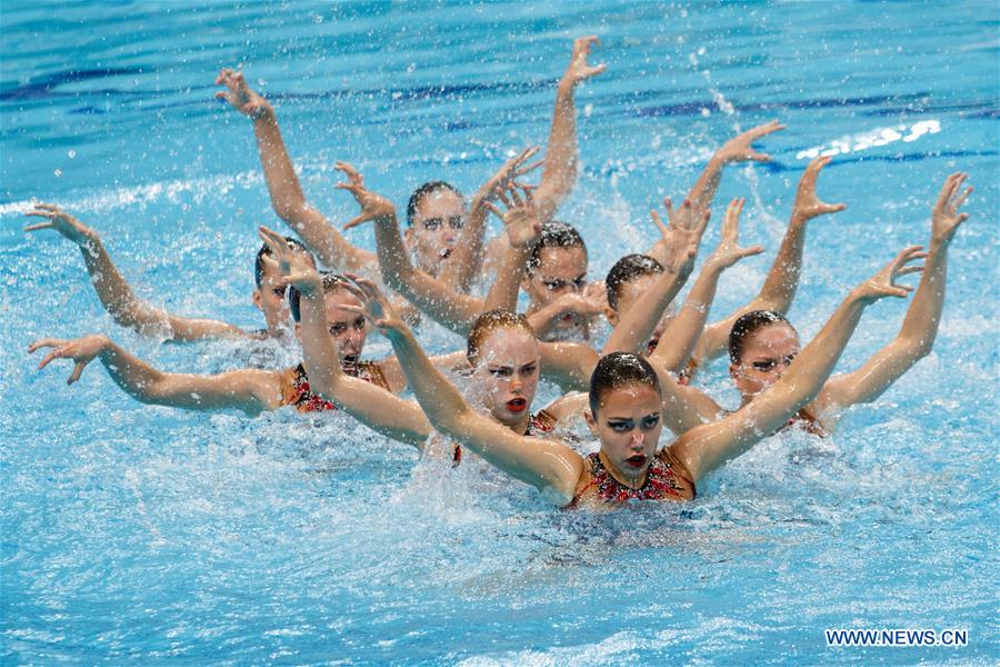 (SP)HUNGARY-BUDAPEST-FINA-ARTISTIC SWIMMING-WORLD CHAMPIONSHIPS-TEAM FREE