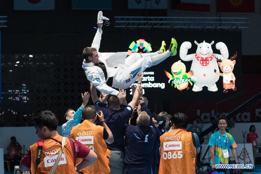 (SP)INDONESIA-JAKARTA-ASIAN GAMES-FENCING-MEN'S EPEE INDIVIDUAL