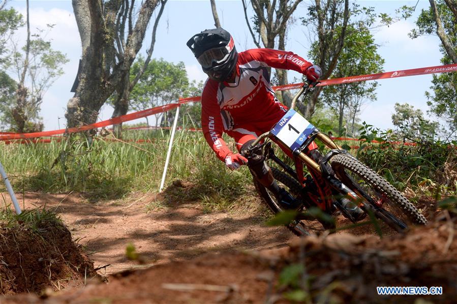 (SP)-INDONESIA-SUBANG-ASIAN GAMES 2018-MEN’S DOWN HILL-MEDALS