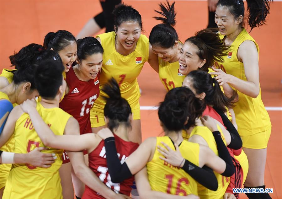 (SP)INDONESIA-JAKARTA-ASIAN GAMES-WOMEN'S VOLLEYBALL-CHINA VS SOUTH KOREA