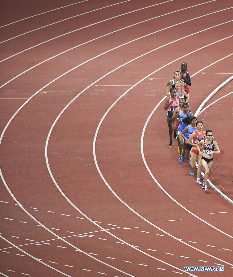 (SP)INDONESIA-JAKARTA-ASIAN GAMES-ATHLETICS-WOMEN'S 10000M FINAL