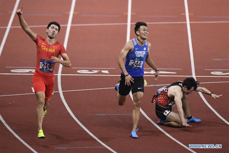 (SP)INDONESIA-JAKARTA-ASIAN GAMES-ATHLETICS-MEN'S 110M HURDLES