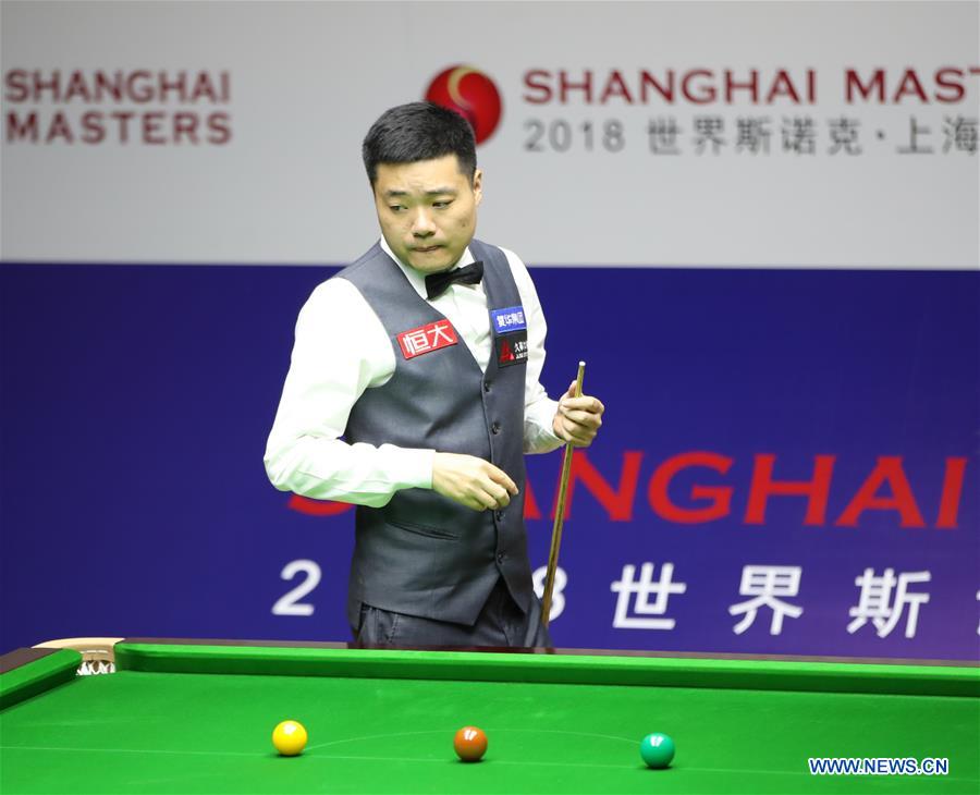 (SP)CHINA-SHANGHAI-SNOOKER-SHANGHAI MASTERS 2018 (CN)