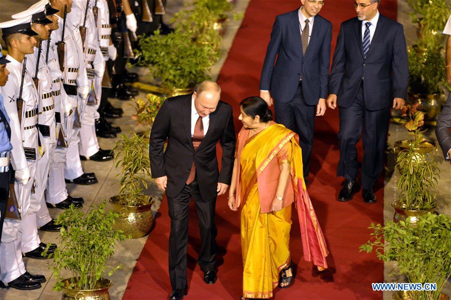 INDIA-NEW DELHI-VLADIMIR PUTIN-VISIT