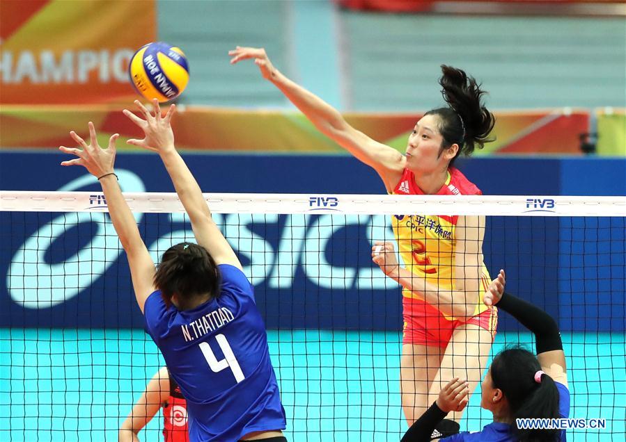 (SP)JAPAN-OSAKA-VOLLEYBALL-WOMEN'S WORLD CHAMPIONSHIP-CHINA VS THAILAND