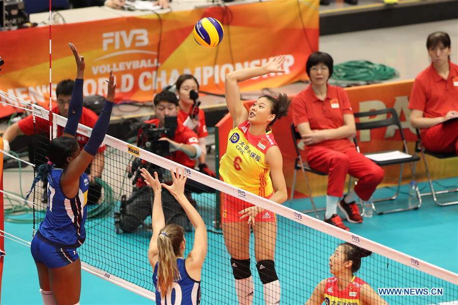 (SP)JAPAN-YOKOHAMA-VOLLEYBALL-WOMEN'S WORLD CHAMPIONSHIP-SEMIFINAL-CHINA VS ITALY