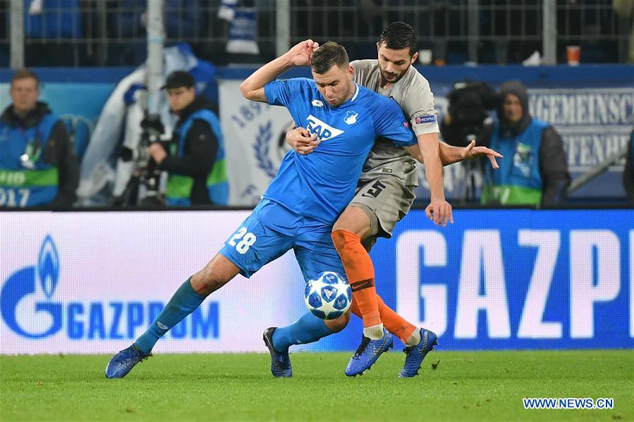 (SP)GERMANY-SINSHEIM-SOCCER-UEFA CHAMPIONS LEAGUE-HOFFENHEIM VS SHAKHTAR DONETSK