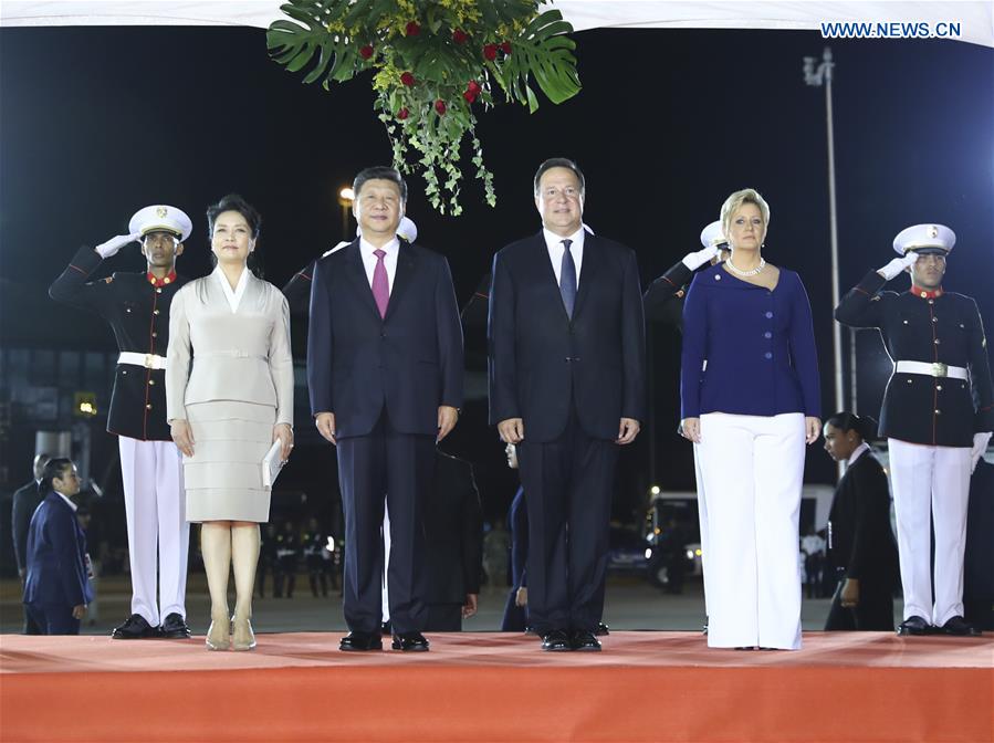 PANAMA-PANAMA CITY-CHINESE PRESIDENT-ARRIVAL