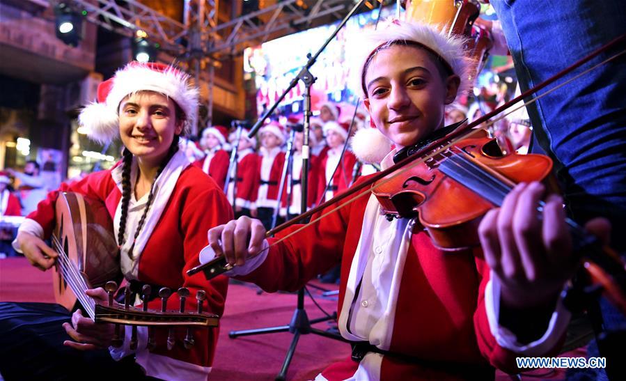 SYRIA-DAMASCUS-CHRISTMAS-CELEBRATION