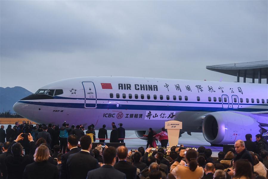 CHINA-ZHEJIANG-ZHOUSHAN-BOEING-AIRPLANE-DELIVERY (CN)