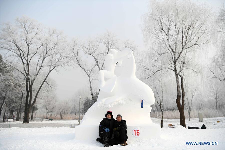 CHINA-HEILONGJIANG-HARBIN-SNOW SCULPTURE (CN)