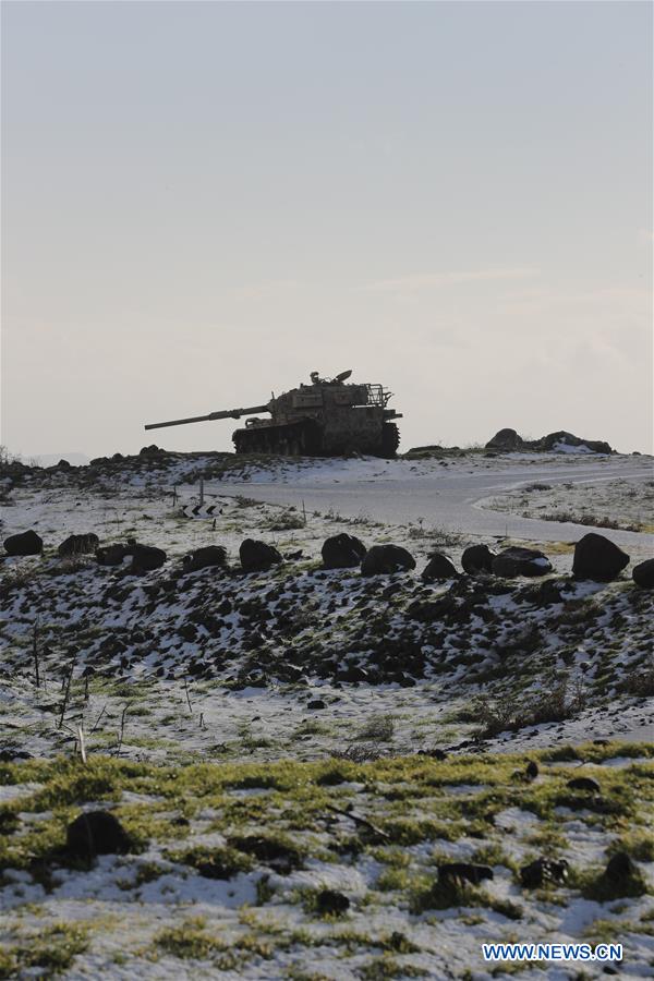 MIDEAST-GOLAN HEIGHTS-SNOW