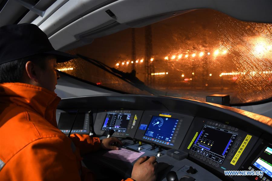 CHINA-ANHUI-HEFEI-BULLET TRAIN-SHUNTING OPERATION (CN)