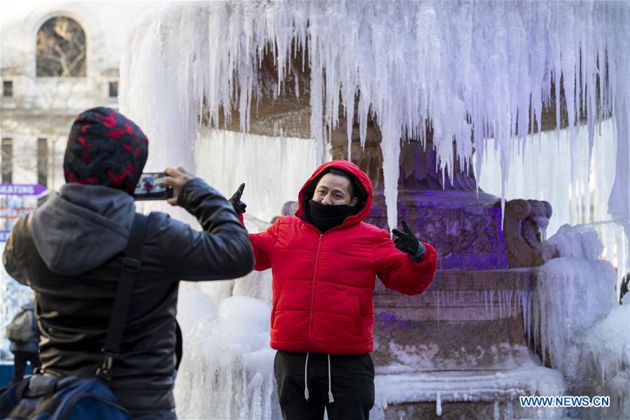 U.S.-NEW YORK-FREEZING WEATHER