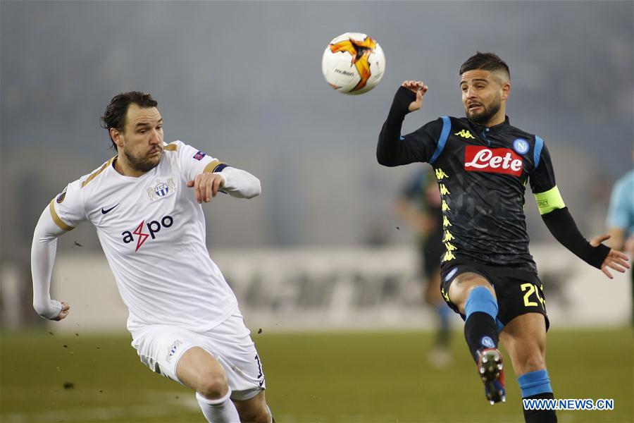 (SP)SWITZERLAND-ZURICH-SOCCER-UEFA EUROPA LEAGUE-NAPOLI VS ZURICH