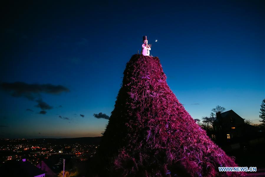 BELGIUM-NAMUR-BOUGE-"GREAT FIRE" CEREMONY