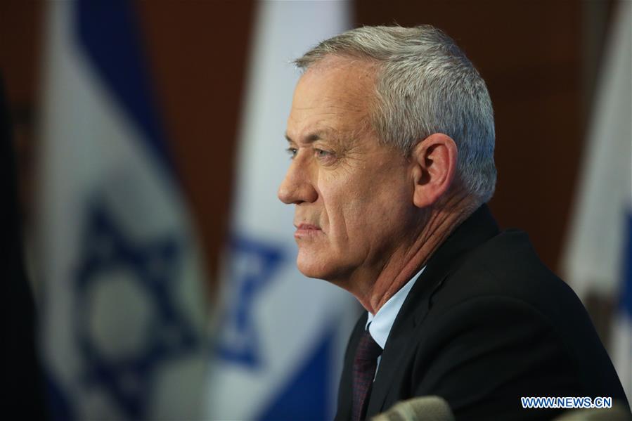 ISRAEL-TEL AVIV-ELECTIONS-CAMPAIGN-BENNY GANTZ