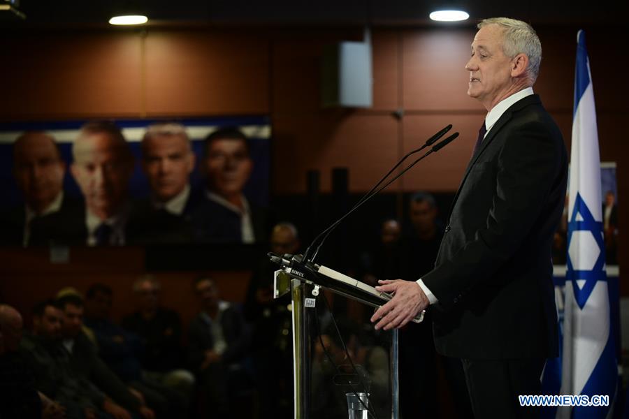 ISRAEL-TEL AVIV-ELECTIONS-BENNY GANTZ