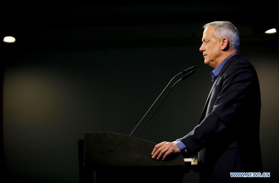 ISRAEL-ASHKELON-ELECTION CAMPAIGN-BENNY GANTZ