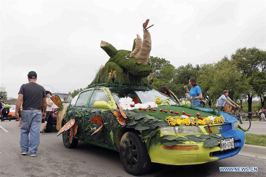 U.S.-HOUSTON-CAR-PARADE