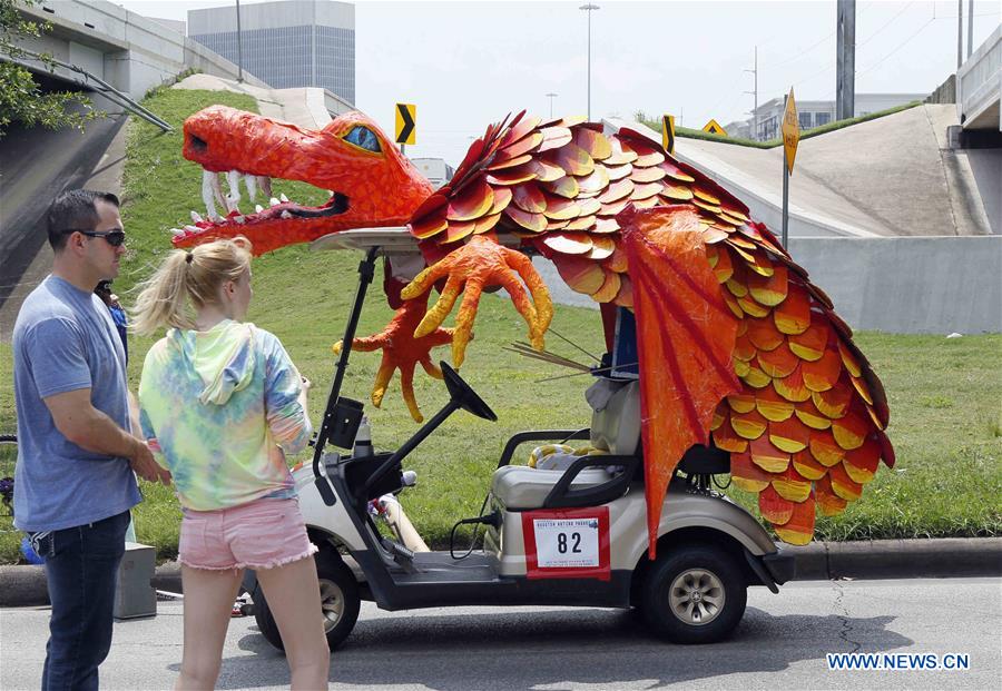 U.S.-HOUSTON-CAR-PARADE