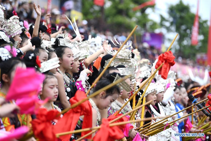 #CHINA-GUIZHOU-MIAO ETHNIC GROUP-SISTERS FESTIVAL (CN)