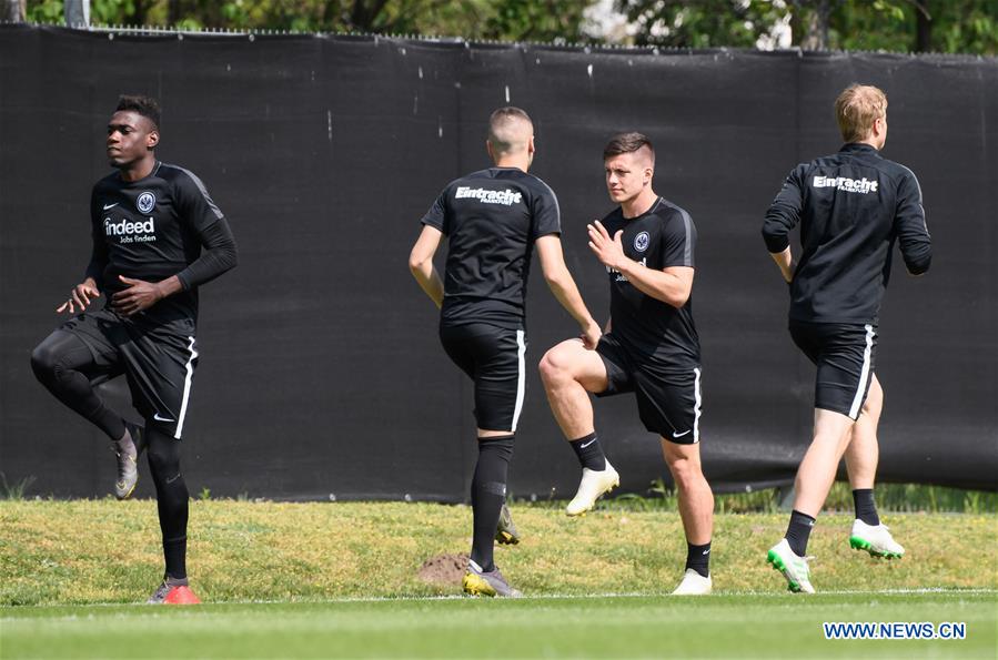 (SP)GERMANY-FRANKFURT-SOCCER-EUROPA LEAGUE-FRANKFURT VS CHELSEA-TRAINING SESSION