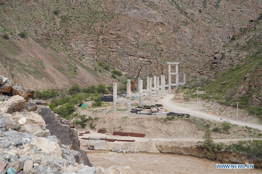 KYRGYZSTAN-JALAL-ABAD-CHINA-CONSTRUCTION-ROAD