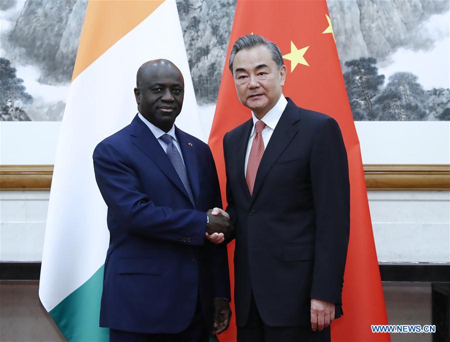 CHINA-BEIJING-WANGYI-COTE D'IVOIRE'S FM-MEETING (CN)