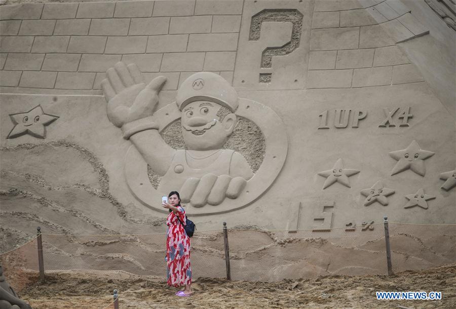 CHINA-ZHEJIANG-ZHOUSHAN-SAND SCULPTURE-EXHIBITION (CN)