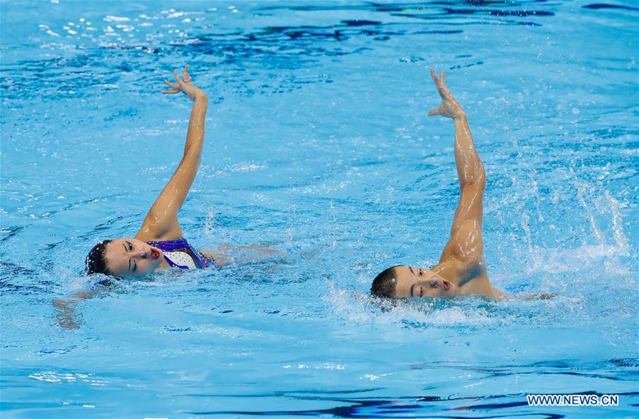 (SP)SOUTH KOREA-GWANGJU-FINA WORLD CHAMPIONSHIPS-ARTISTIC SWIMMING-MIXED DUET TECHNICAL