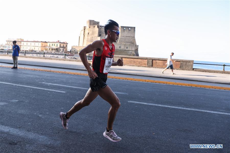 (SP)ITALY-NAPLES-SUMMER UNIVERSIADE-ATHLETICS-MEN'S HALF MARATHON-FINAL