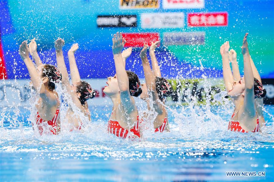 (SP)SOUTH KOREA-GWANGJU-FINA WORLD CHAMPIONSHIPS-ARTISTIC SWIMMING-TEAM  TECHNICAL PRELIMINARY