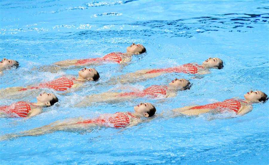 (SP)SOUTH KOREA-GWANGJU-FINA WORLD CHAMPIONSHIPS-ARTISTIC SWIMMING-WOMEN'S TEAM TECHNICAL FINAL