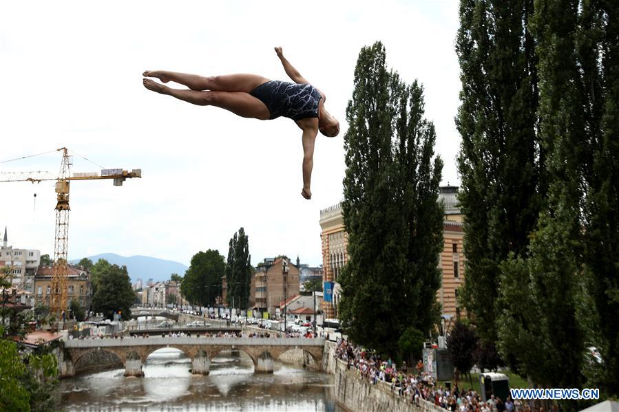 (SP)BOSNIA AND HERZEGOVINA-SARAJEVO-BENTBASA CLIFF DIVING COMPETITION